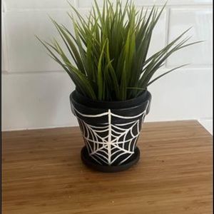 Spiderweb Ceramic Flower Pot